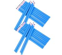 DEEPCRAFF 24pcs Wax Marking Pens for Cloth and Leather with Strong Adhesion and Multi-surface Marking, Blue Wax and Paper Material, for Industrial Processing Production