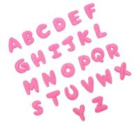 DEEPCRAFF 26pcs Pink Embroidered Letter Patches Iron on Alphabet Applique with Easy Ironon Application and Polyester Material for Clothing Hats DIY Cotton Enhancement