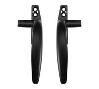 DEEPCRAFF 2pcs Aluminum Alloy Window Pull Handle for Warehouse and Garage Doors, Modern Simple Design, Easy to Install and Practical Use, Sturdy Black Finish Window Handle