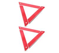 DEEPCRAFF 2pcs Car Triangle Road Reflective Triangle with Foldable Design and Quick Installation Sign for Vehicle Safety and Roadside Emergencies Highly Visible
