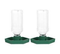 DEEPCRAFF 2pcs Corner Water Bowl for Reptiles and Lizards Plastic Water Feeder with Easily Removable Design for Reliable Hydration and Safe Long Term Use in Habitats and Household Spaces