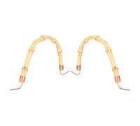 DEEPCRAFF 2pcs Heat-Resistant Bamboo Teapot Handle Replacement Household Kettle Grip Accessories Easy to Install and Portable Compatible with Various Teapot Styles and Shape-retaining Design