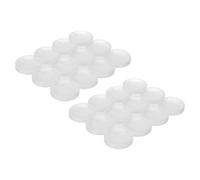 DEEPCRAFF 2pcs Round Silicone Mold with Hole for Resin Casting, Circle Silicone Mold, Reusable Flexible White Flat Circle Pendant Jewellery Mould for DIY Earrings, Keychains and Pet Tags