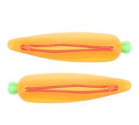 DEEPCRAFF 2pcs Silicone Pencil Case in Carrot Shape, Creative Cartoon Stationery Storage, Large Capacity Pencil Organizer to Keep Table in Order,