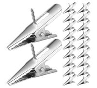 DEEPCRAFF 300pcs Flower Decoration Clips Silver Iron Spring Hanger | Quick Clip Design, Reflective Metal Finish, Reusable for Felt Ornaments, Pine Cones, Wreaths and Stair Railing Decor