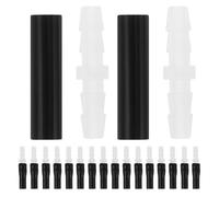 DEEPCRAFF 30pcs Aquarium Air Pump Connectors and Aquarium Airline Tubing, Sturdy Plastic Tube Fittings with Anti-burst Protection for Small to Medium Tank Setups and Home Fish Tanks