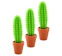 DEEPCRAFF 3pcs Back to School Cactus Ballpoint Pens Comfortable Grip Super Smooth Writing Lightweight Plastic Pens Writing and Study Notes