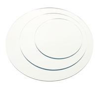 DEEPCRAFF 3pcs Lightweight Silver Acrylic Photography Mirror Board for Product Photography and Jewelry Display and 360 Degree All-round Display Feature