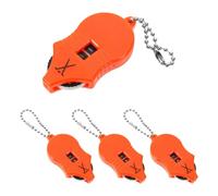 DEEPCRAFF 4pcs Golf Stroke Counter with Manual Dial System, Mini Mouse Shape Plastic Score Keeper for Games and Competitions, Portable Handheld Golf Accessories with Hanging Chain