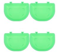DEEPCRAFF 4pcs Hanging Pet Food and Water Bowls for Dog and Cat Crates, Plastic Material with Universal Fit for Airline Crates and Home Use, Easy to Assemble Cage Feeder Bowls for Small Pets