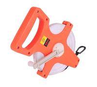 DEEPCRAFF 50m Retractable Metric Tape Measure with Hand Crank Rewind, Sturdy Plastic Open Reel Ruler for Survey Work and Athletic Fields, Anti-corrosion Long Measuring Tool
