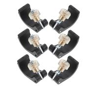DEEPCRAFF 6pcs Nylon Pole Lock Handle for Trekking Stick and Climbing Pole, Secure Connection with Nut Accessories, Black, Sturdy Outdoor Adventure Replacement Parts for Hiking