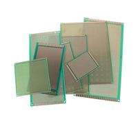 DEEPCRAFF 8pcs Green Pcb Strip Board Kit Made of Fiberglass with Single Sided Perforated Design for Soldering Practice and Prototyping in Labs and DIY Electronics Projects