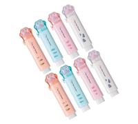 DEEPCRAFF 8pcs Retractable Cat Paw Erasers, Cute Pencil Eraser Tool Made of Tpr and Plastic, for Studying and School Supplies, Clean and Protected Design