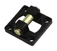 DEEPCRAFF Air Cylinder Mounting Bracket 4 Bolt Holes, Metal Pneumatic Cylinder Base, Smooth Surface and Easy to Use, for Industrial Automation Random Color