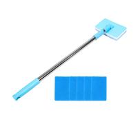 DEEPCRAFF Aquarium Glass Brush Fish Tank Cleaning Brush Telescopic Handle | Blue Metal Sponge Tool, for Home Use and Professional Aquariums, Versatile Wall Cleaning with Adjustable Reach