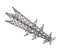 DEEPCRAFF Architectural Model Miniature Electric :100 Scale with Road Accessories Gray 18.8Cm for Railway and City Scenic Diorama