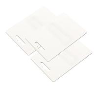 DEEPCRAFF Blank White Cards Plastic and Mdf Material and Money Holder 3pcs DIY Multipack with Lip Balm Pouches Simple Styled Designs for Card Making for Holiday Parties and Gift Giving