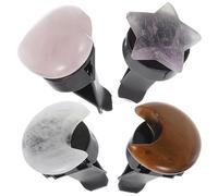 DEEPCRAFF Car Vent Accessories for Fragrance Diffusion Crystal Clips 4pcs Natural Stone Moon Heart Star Random Color in Vehicle Interior