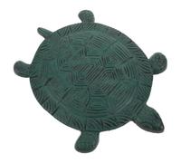 DEEPCRAFF Cast Iron Turtle Stepping Stone for Patio Walkways, 33.5cm | Light Green, Rough Textured Top Layer, Repositionable Layout for Front Yards, Flower Beds and Decks