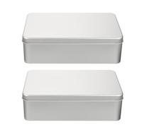 DEEPCRAFF Cookie Wrapping Boxes 2pcs Tinplate Candy Cases with Adequate Storage Capacity, Simple Design Lightweight Favor Boxes for Party