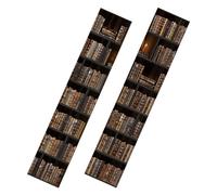 DEEPCRAFF Door Sticker Decor 3D Bookshelf Door Sticker PVC Self-Adhesive Waterproof Vivid 3D Visual Effects for House Interior Design and Business Interior Design