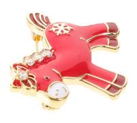 DEEPCRAFF Elegant Equestrian Brooch Pin for Women with Rhinestones, Copper Material, Zodiac Animal Lapel Pin, Compact and Stylish Design for 2026 Year the Horse, Suitable for Occasions