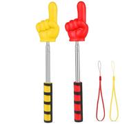 DEEPCRAFF Extendable Finger Pointer Stick Retractable Hand Pointers with Soft Grip Handles for Classroom Teaching 2 Pack
