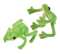 DEEPCRAFF Frog Ear Cuff Cute 2pcs Non-piercing Earrings Lightweight Zinc Alloy Frog Ear Bone Clip in Playful Curvy Style for Women for Daily Wear and Gift