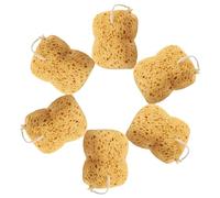 DEEPCRAFF Gentle Honeycomb Bath Sponges with Natural Honeycomb Structure, Ergonomic Design 6pcs Highly Absorbent Soft Body Scrubber Shower Sponges for Sensitive Skin for Gym and Travel Use