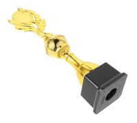 DEEPCRAFF Golden Plastic Football Trophy Award for Coaches and Teachers | Shimmering Gold Finish, Display Friendly Base, Portable and Practical, for Club Tournaments and Shelf Displays