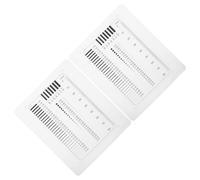 DEEPCRAFF High Precision Crack Width Measurement Ruler with Plastic Design 2pcs and Scratch Resistant Feature for Accurate Defect Evaluation in Laboratory and Construction