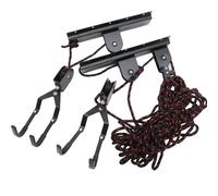 DEEPCRAFF Indoor Bike Wall Mount Rack Ceiling Hanging Bicycle Holder with Stable Steel and Abs Design for Space-saving Garage Storage, for Cycling Enthusiasts Random Color