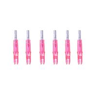 DEEPCRAFF LED Lighted Arrow Nocks Manual On/off Function 6pcs Archery Fit 6.2mm Arrow Shaft for Hunting and Outdoor Use