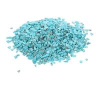 DEEPCRAFF Natural Blue Turquoise Aquarium Gravel Rocks with Irregular Shape, Stone Material for Supporting Aquatic Setups and Garden Decoration, Vase Fillers and Bonsai Accessories