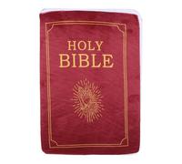 DEEPCRAFF Openable Book Shaped Bible Plush Pillow Printed Scripture