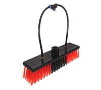 DEEPCRAFF Photovoltaic Panel Efficient Cleaning Brush Head Replacement Brush Head Plastic and Steel, Red Protective Bristle Design for Solar Panel for Window and Car