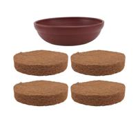 DEEPCRAFF Pigeon Nest Mat Set 5pcs: Brown Cushion Pads with Imitation Clay Egg Bowl for Homing Racing Pigeons and Cage Breeding Accessories
