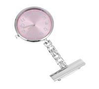 DEEPCRAFF Pink Nurse Pocket Watch with View Dial for Clinic Staff | Key Shape, Fashion Style, Waterproof Finish, Alloy and Glass Build, Clasp on Clothes, for Nurse and Doctor
