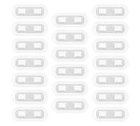 DEEPCRAFF Pipe Clip Fixing Hose Holder White 20pcs Self-Adhesive Plastic Plastic Pipe Clamp Non-Punching for Home Plumbing and Industrial Setup