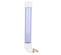 DEEPCRAFF Plastic Parrot Water Bottle 250ml Automatic Drinking Feeder for Canaries and Parakeets with Non-drip Design and Easy to Maintain Light Blue Plastic Water Fountain for Bird Cages