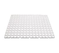 DEEPCRAFF Plastic Rabbit Cage Flooring Mat round Hole Design, 16.9x12.6x0.7 Inches, Waterproof Pp Material Pet Foot Mat Board for Indoor Bunny Cage Setups, Reduces Risk of Foot Health