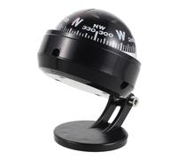 DEEPCRAFF Portable Car Mounted Compass with Declination Adjustment for Vehicle and Truck Dashboard, Black Plastic Material with Anti-vibration Structure, off Road and Long Journeys