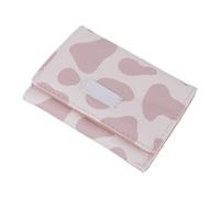 DEEPCRAFF Pu and Separate Space with Multiple Card Slots Fashion Wallet for Women Mini Change Purse Compact Cow Pattern Cartoon Design in Pink for Shopping and Vacations