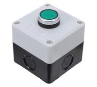 DEEPCRAFF Push Button Switch Box White Waterproof with Plastic Reinforced Enclosure, Instant Response and Multiple Mounting Methods, Suitable for Machine Tool Panel and Industrial Use