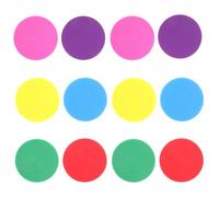 DEEPCRAFF Pvc Spot Markers Random Color 12pcs round Flat Sturdy Training Discs to Boost Visibility and Define Boundaries in Athletic Settings and Football Drills