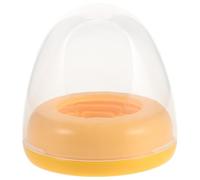 DEEPCRAFF Reusable Orange Bottle Cap and Ring for Wide Neck Bottles, Pp Material Leak-Proof Dust Protection Cover, for Feeding and Travel Use