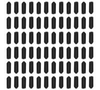 DEEPCRAFF Screw Thread End Caps Flexible Protective Covers Pvc 300pcs Black with Precise Oxygen Distribution and Backflow Prevention for Aquarium Air Pump Tubing for Fish Tank and Marine