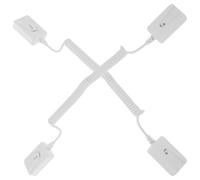 DEEPCRAFF Universal Multi-functional Control Security Lock Remote Cable with 2pcs Adhesive Hook, Plastic Square Shape Use and Tether and Anti-lost Solution for Home Office