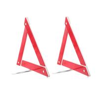 DEEPCRAFF Vehicle Reflective Warning Triangle 2pcs Folding Design Roadside Emergency Safety Sign
